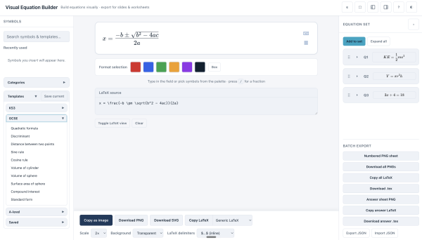 Equation Builder