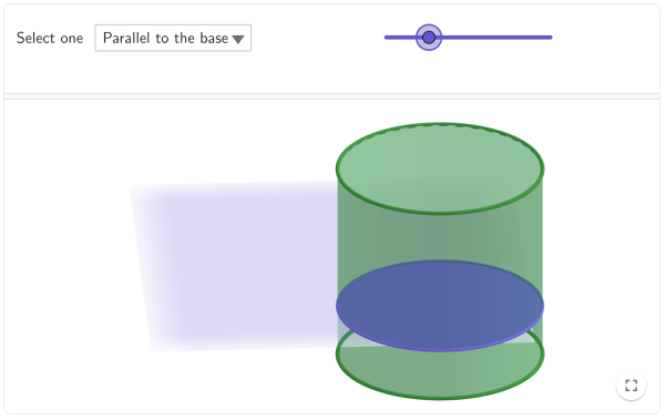 Cross Sections of Solids (GeoGebra)